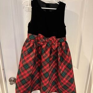 Christmas dress w/ headband girls size 6